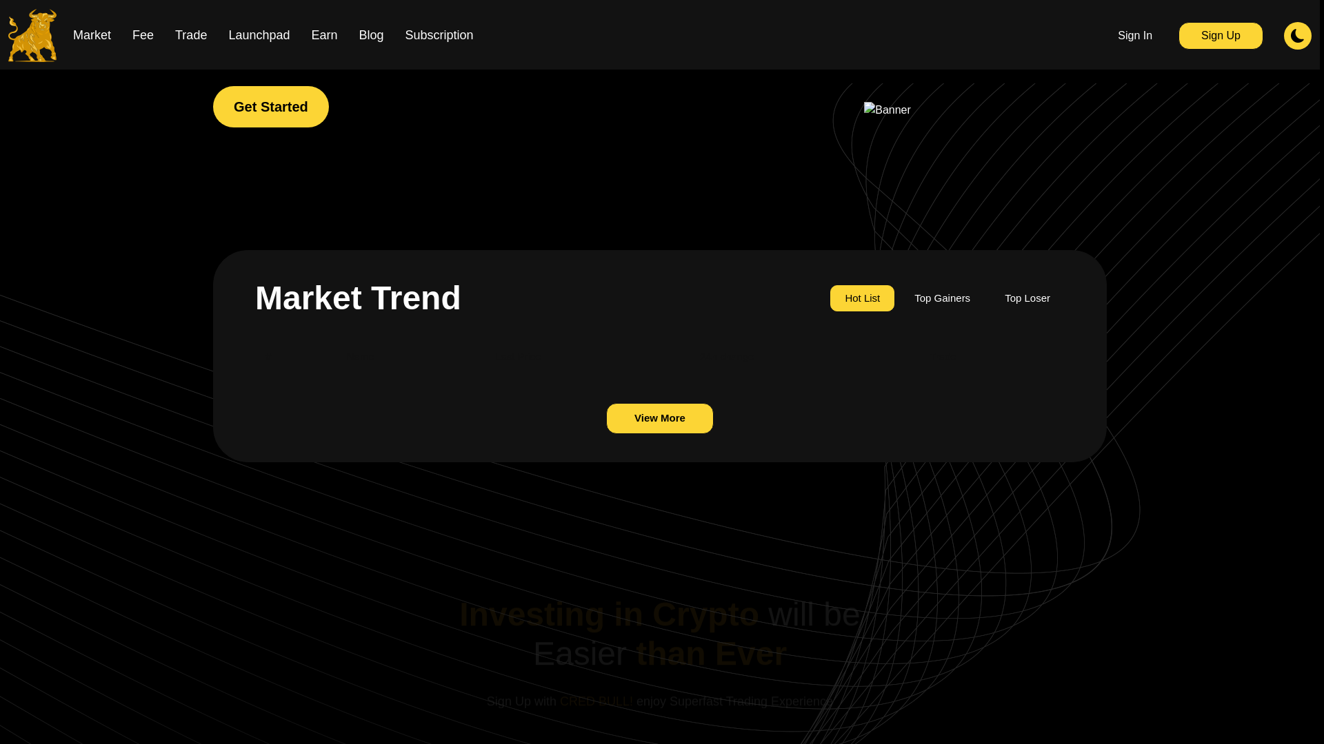 website screenshot of https://credexchange-frontend-9nd.pages.dev/
