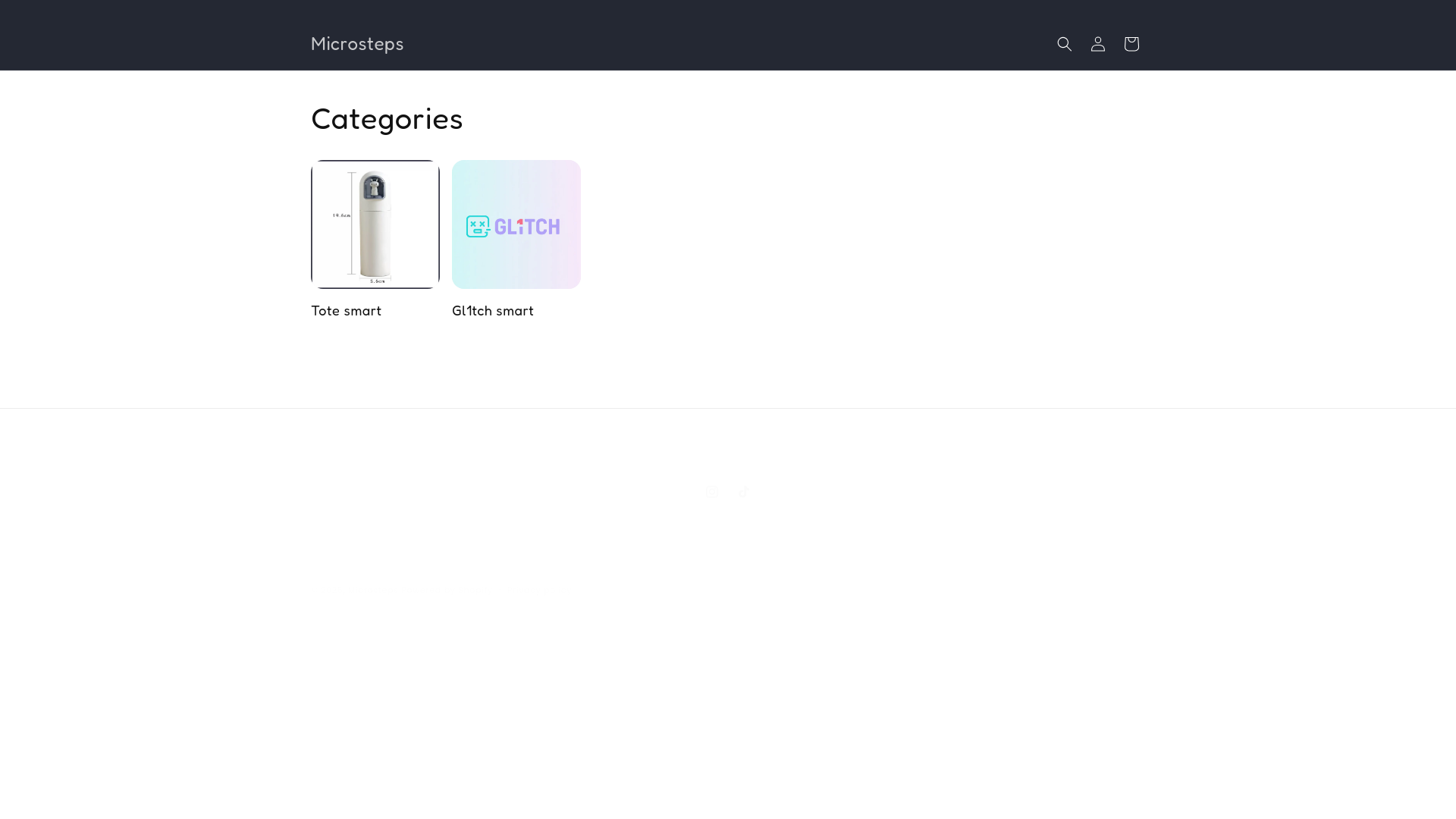 website screenshot of https://micorsteps.ae/