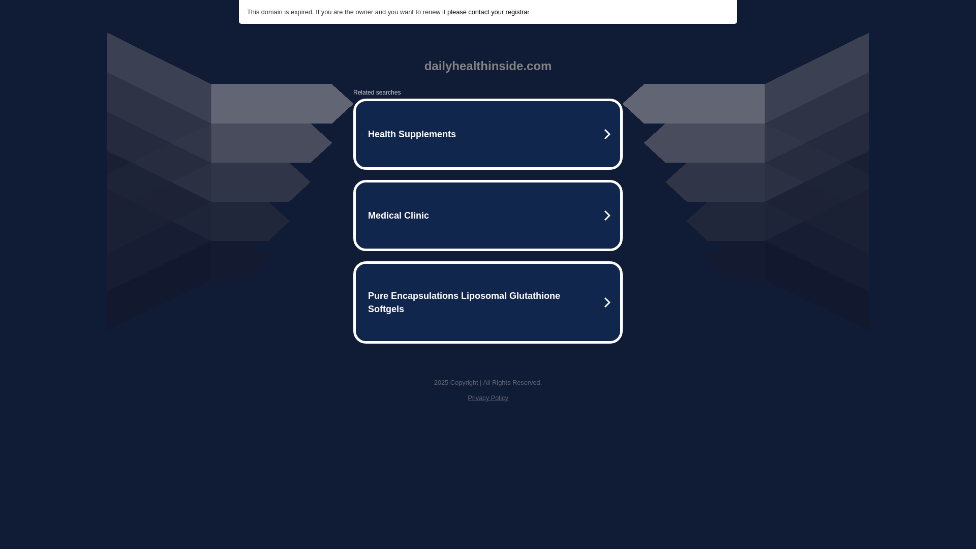 website screenshot of https://dailyhealthinside.com/