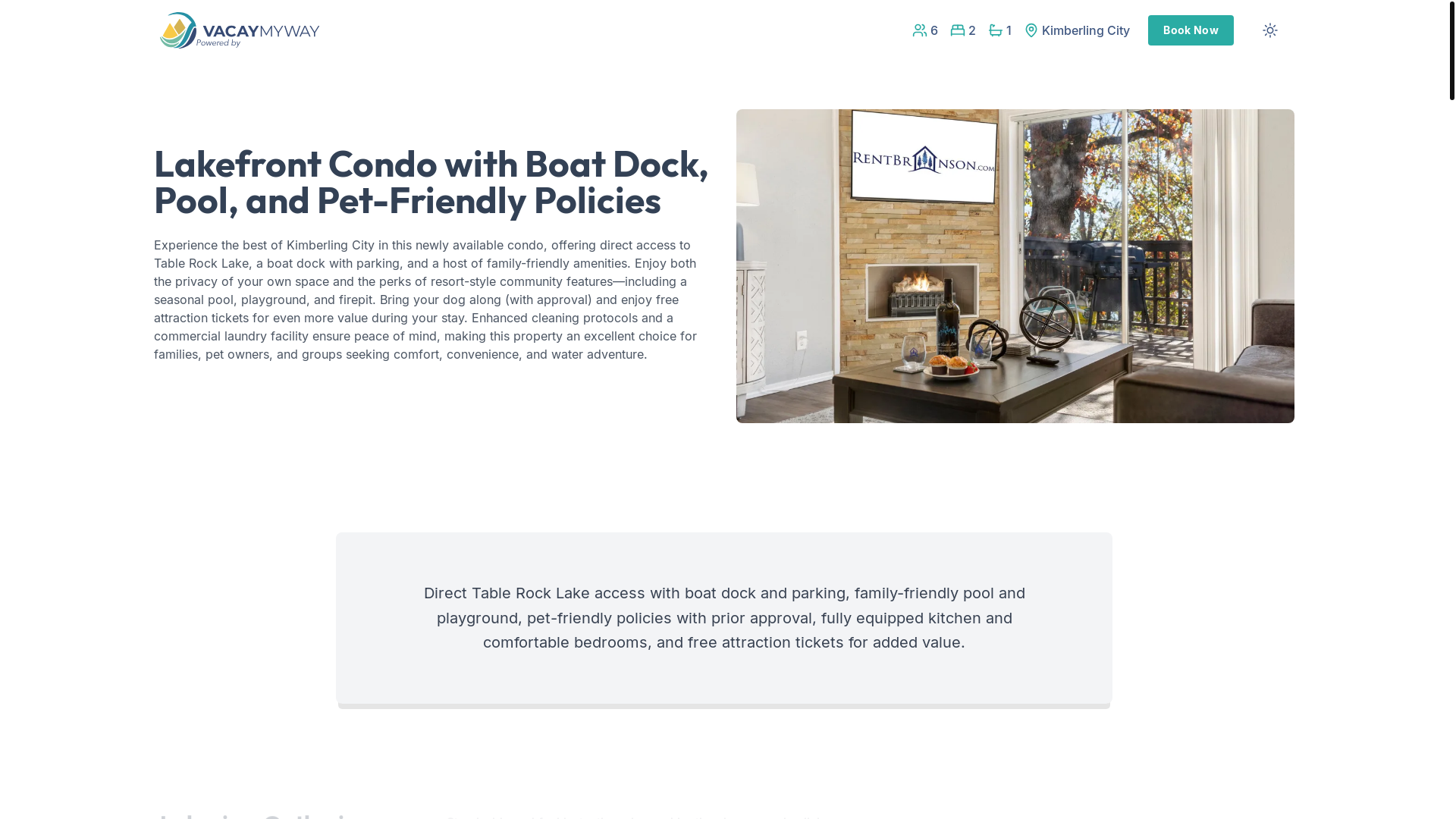 website screenshot of https://adventureharbor.vacations/