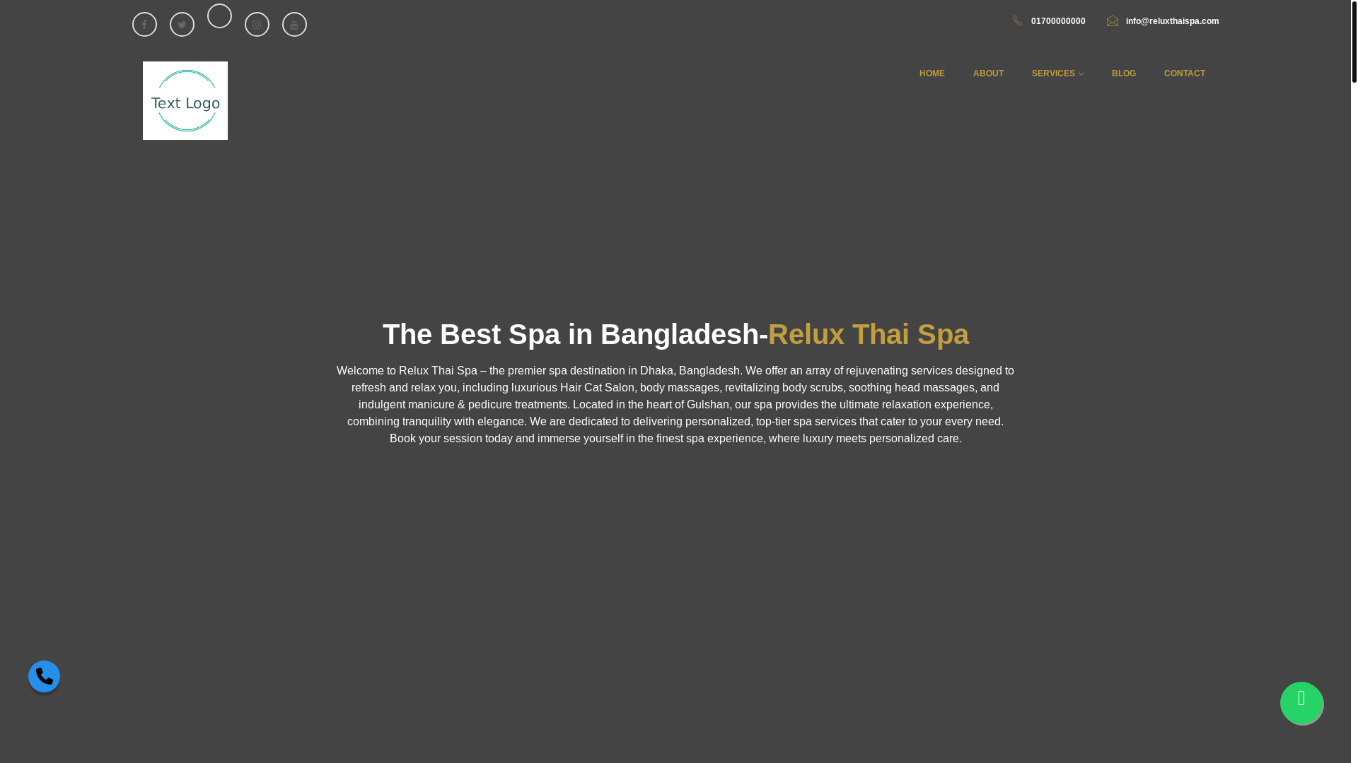 website screenshot of https://reluxthaispa.com/