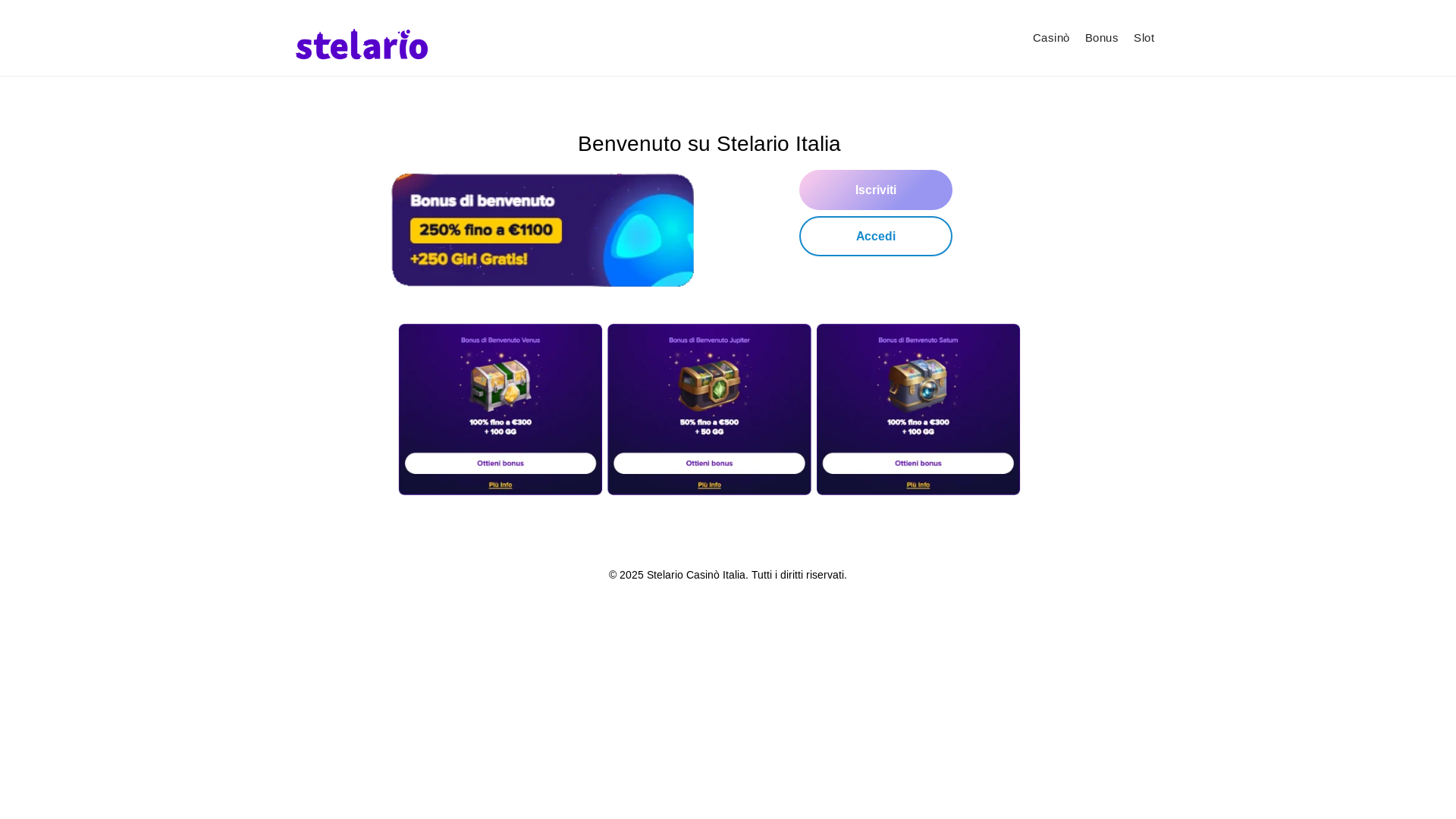 website screenshot of https://stelario-italia.win/