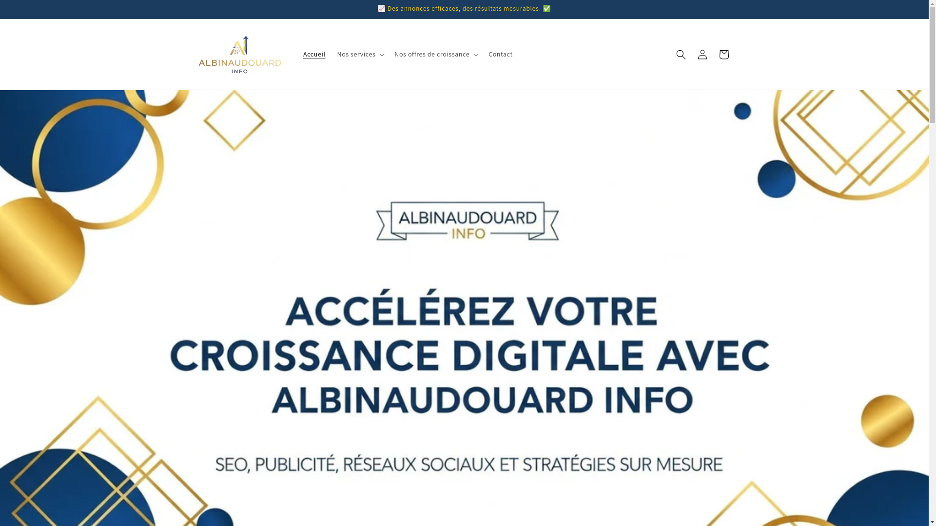 website screenshot of https://albinaudouardmarket.store/