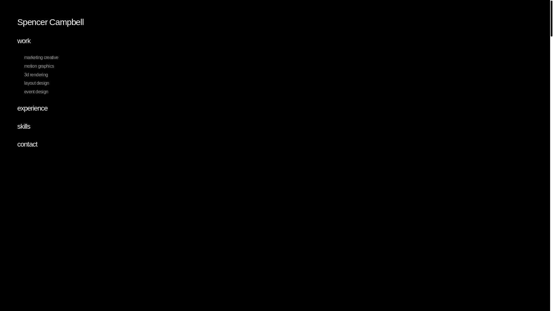 website screenshot of https://spencercampbell.work/