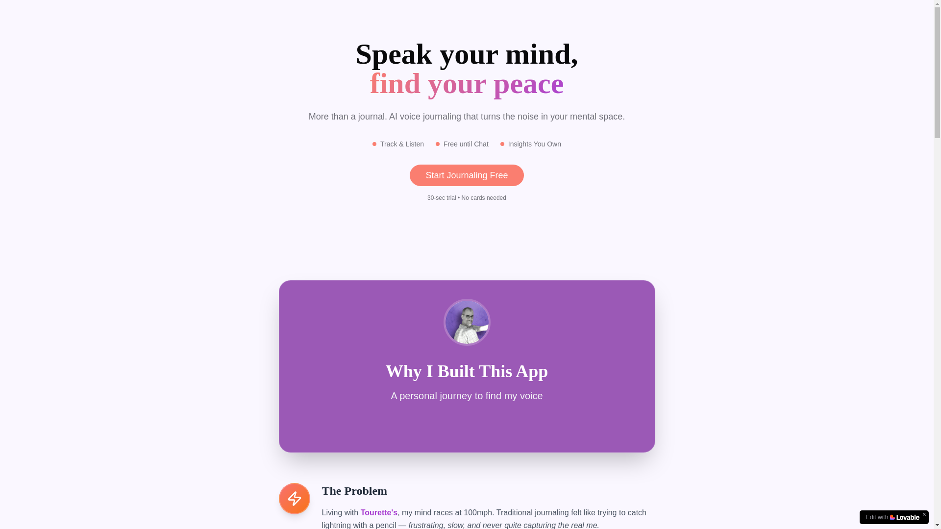website screenshot of https://vocolens.com/