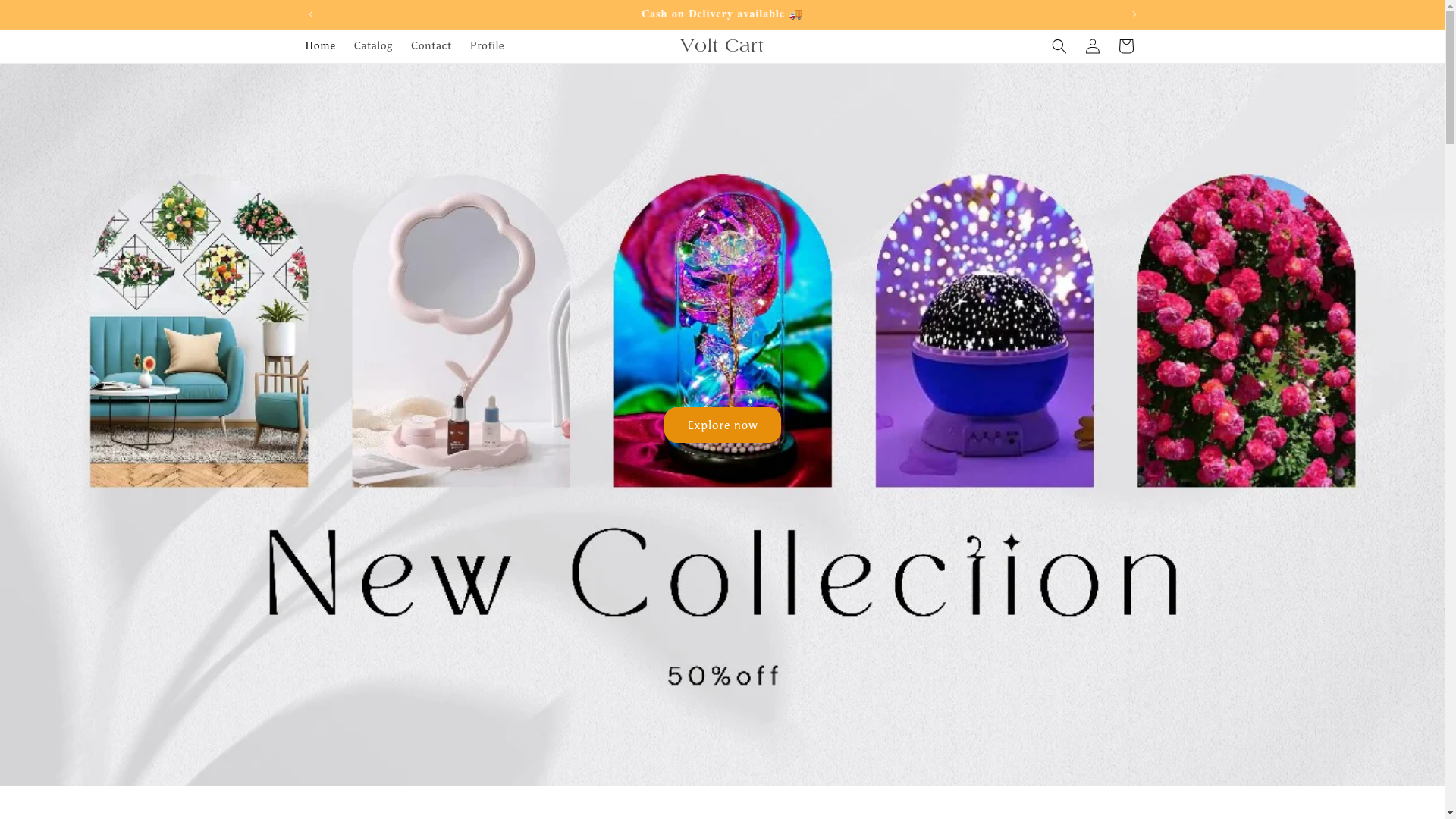 website screenshot of https://voltecart.store/