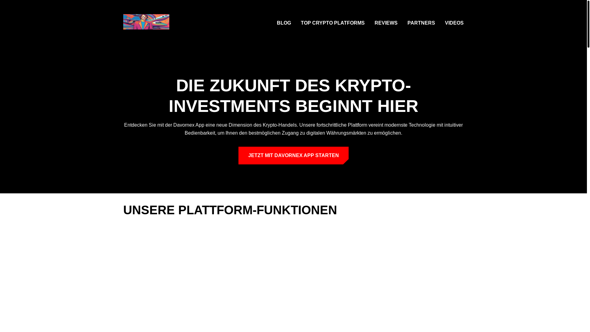 website screenshot of https://davornexapp.top/