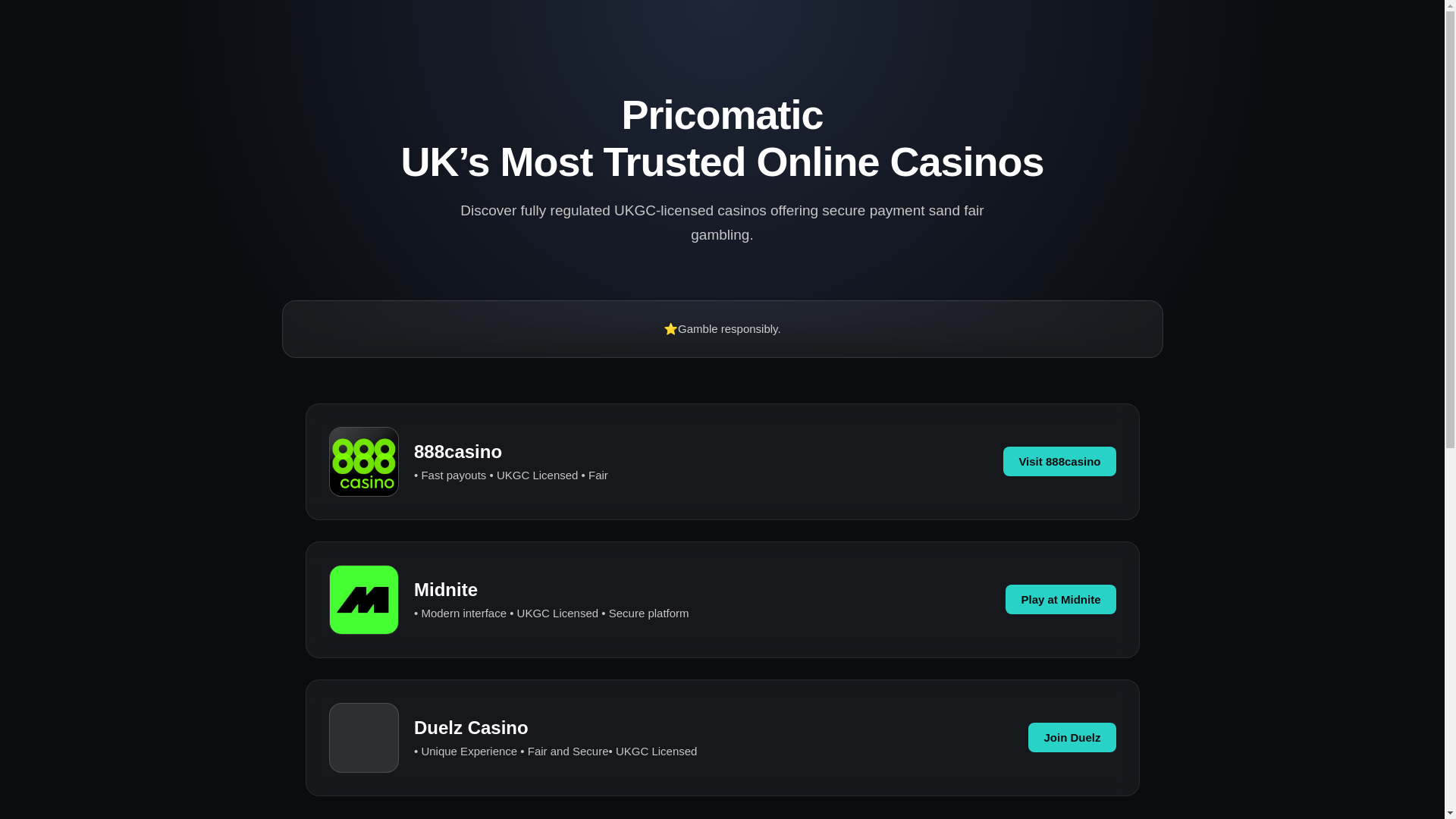 website screenshot of https://pricomatic.com/