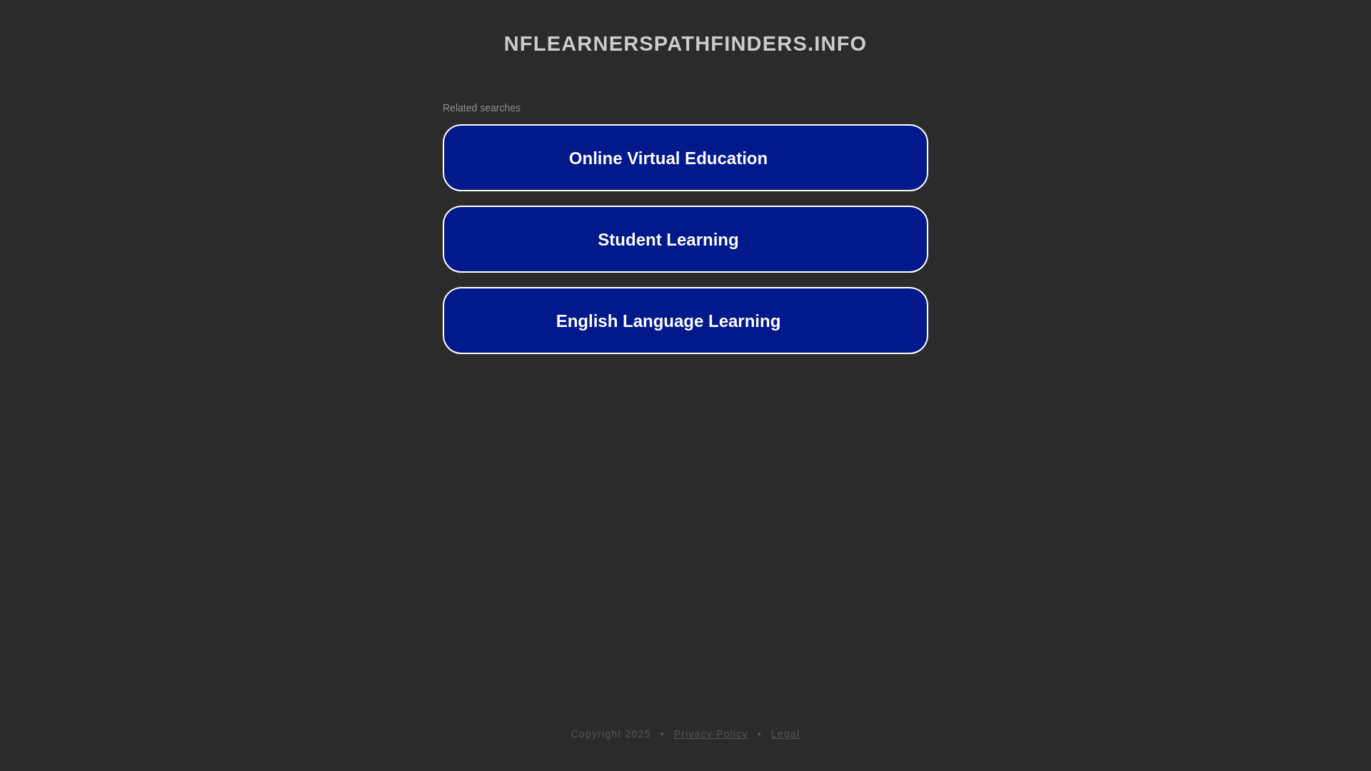 website screenshot of https://nflearnerspathfinders.info/