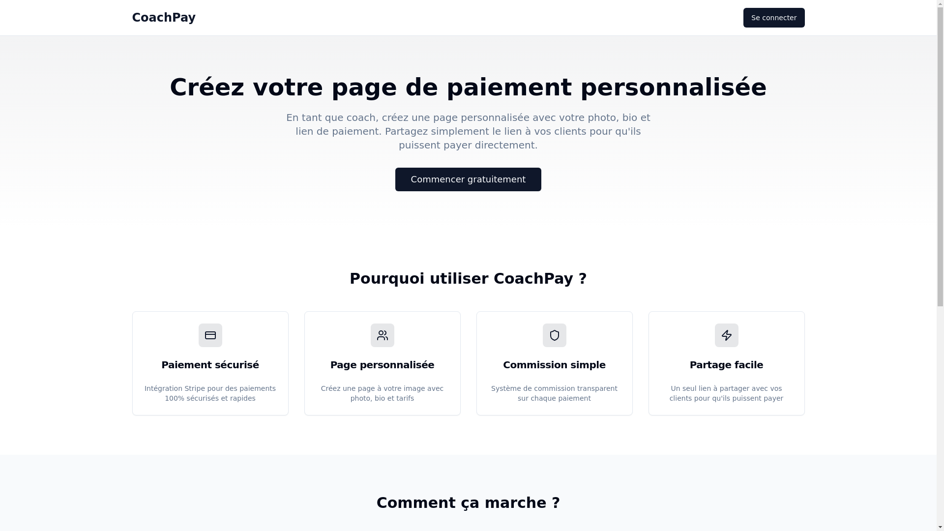 website screenshot of https://coachpay.ch/