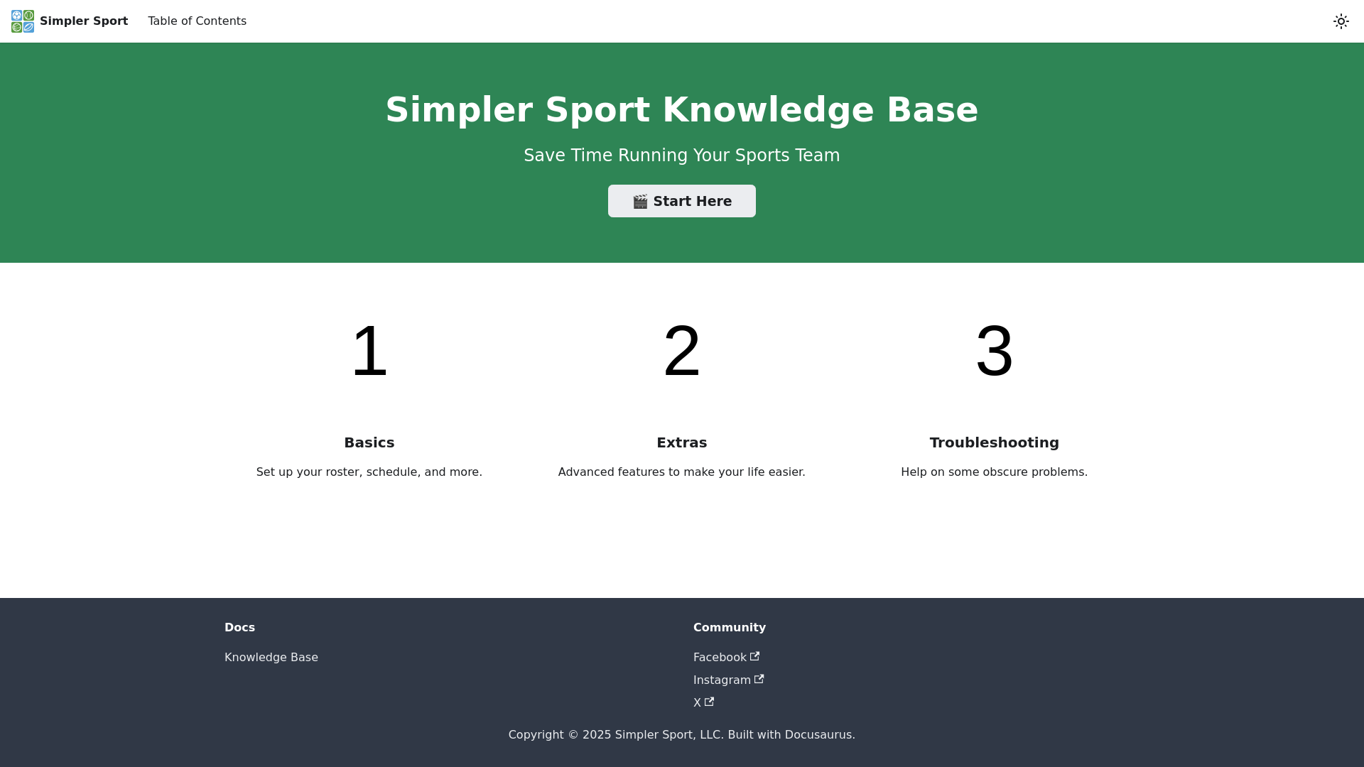 website screenshot of https://simplersport-kb.pages.dev/