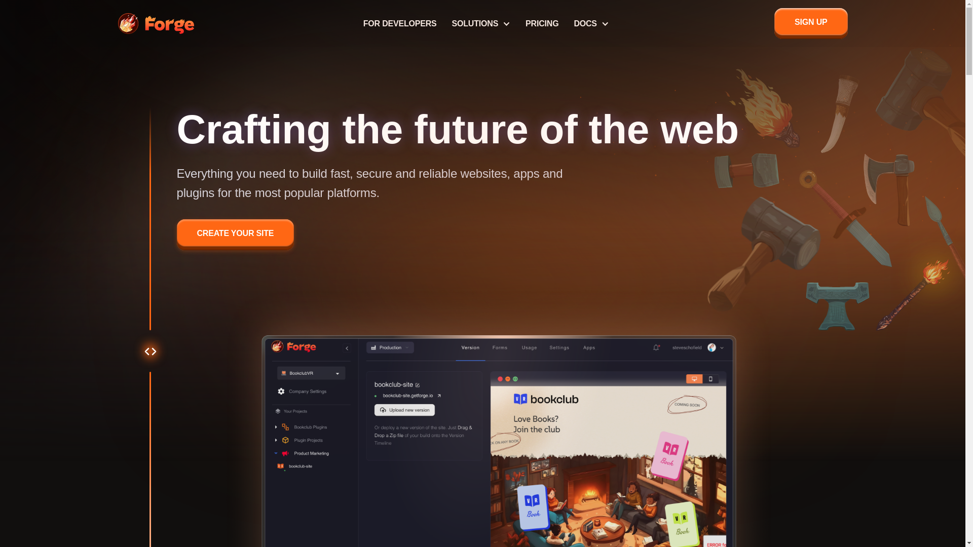 website screenshot of https://enterpriseforgeplugin.com/