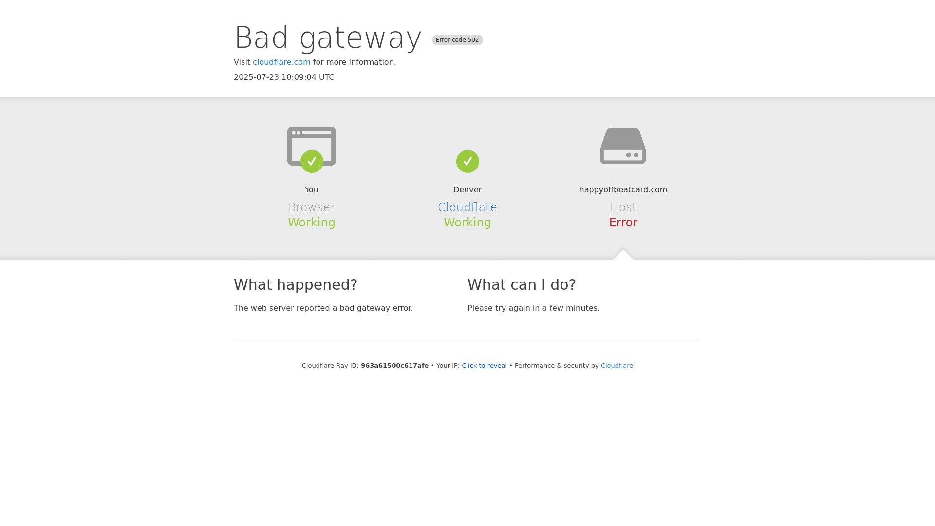 website screenshot of https://happyoffbeatcard.com/