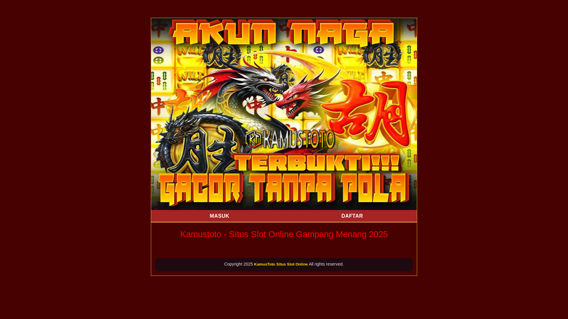 website screenshot of https://disepelekankitabuktikan.pages.dev/