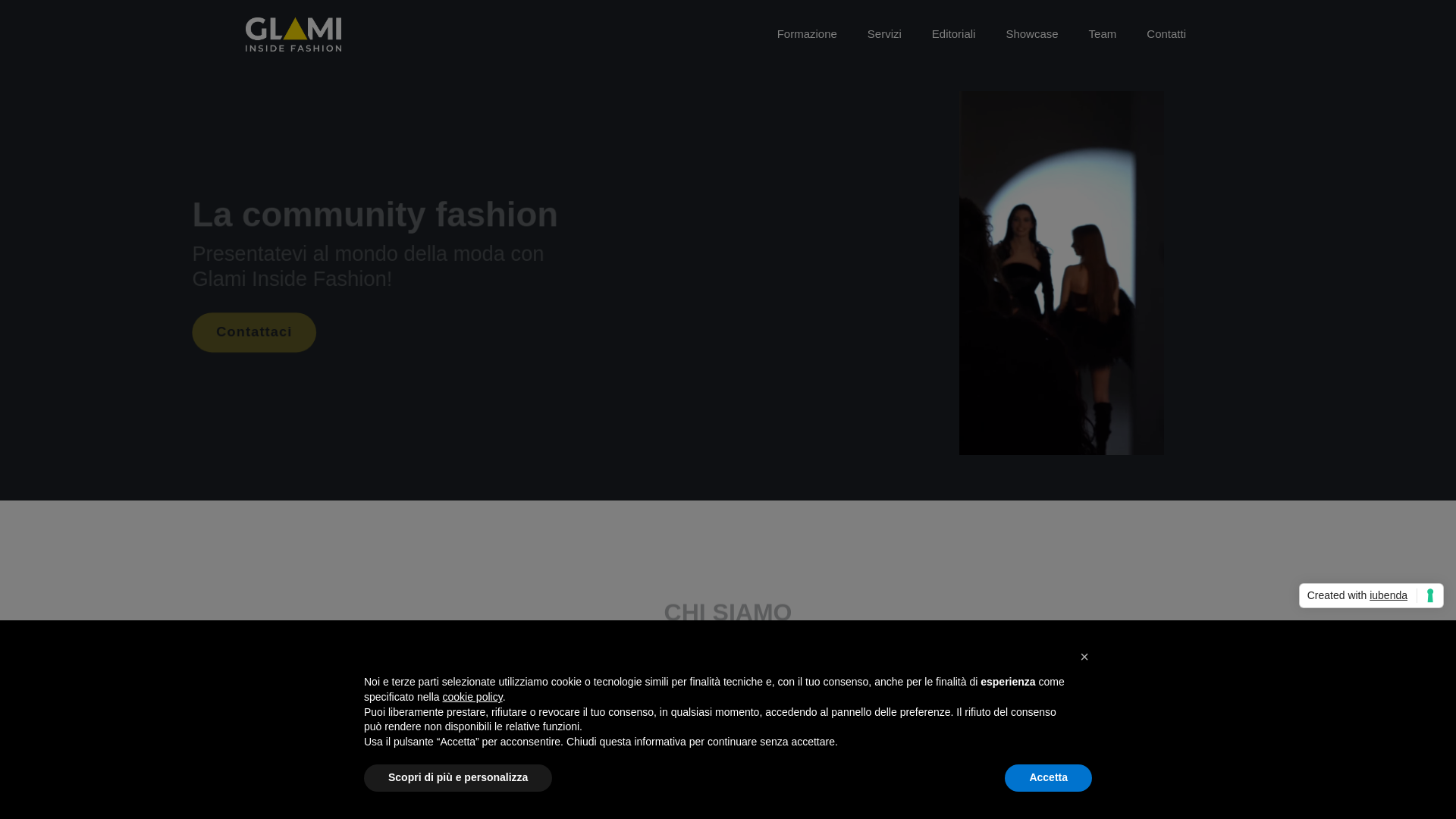 website screenshot of https://glaminsidefashion.pages.dev/