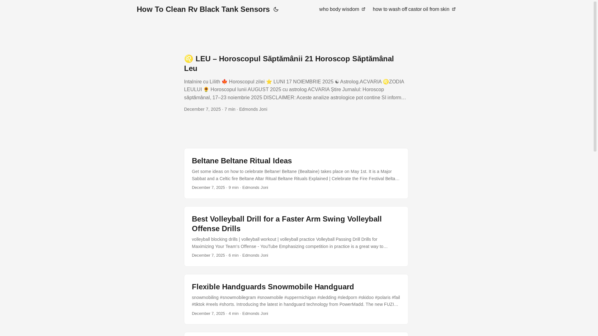 website screenshot of https://howtocleanrvblacktanksensors.pages.dev/