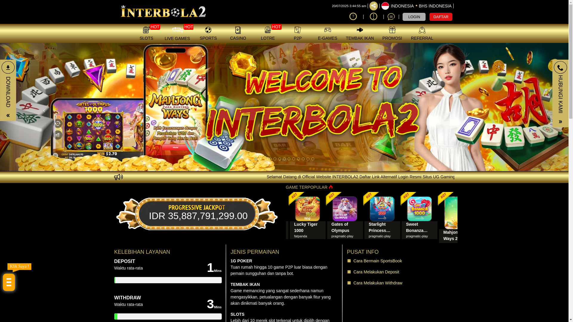 website screenshot of https://intermania.xyz/