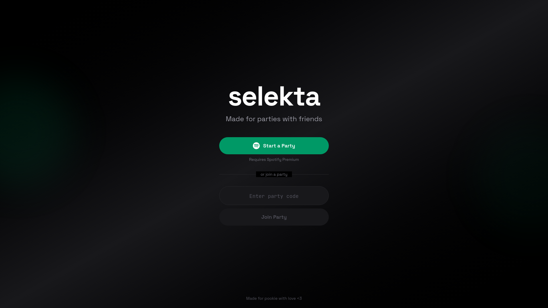 website screenshot of https://selekta.app/