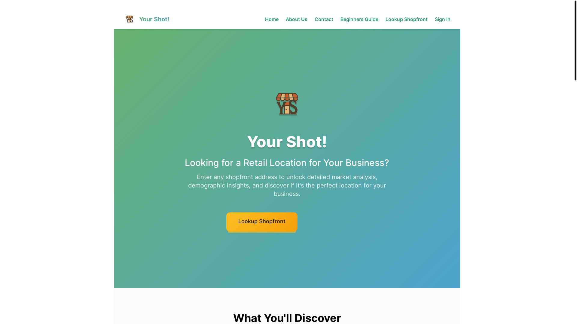 website screenshot of https://yourshot-entstrip-v-0-1.pages.dev/