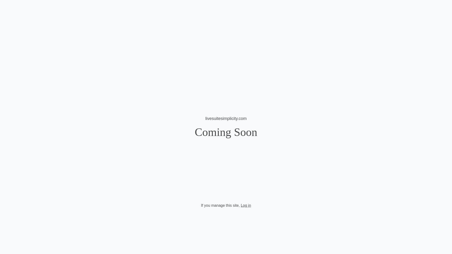 website screenshot of https://livesuitesimplicity.com/