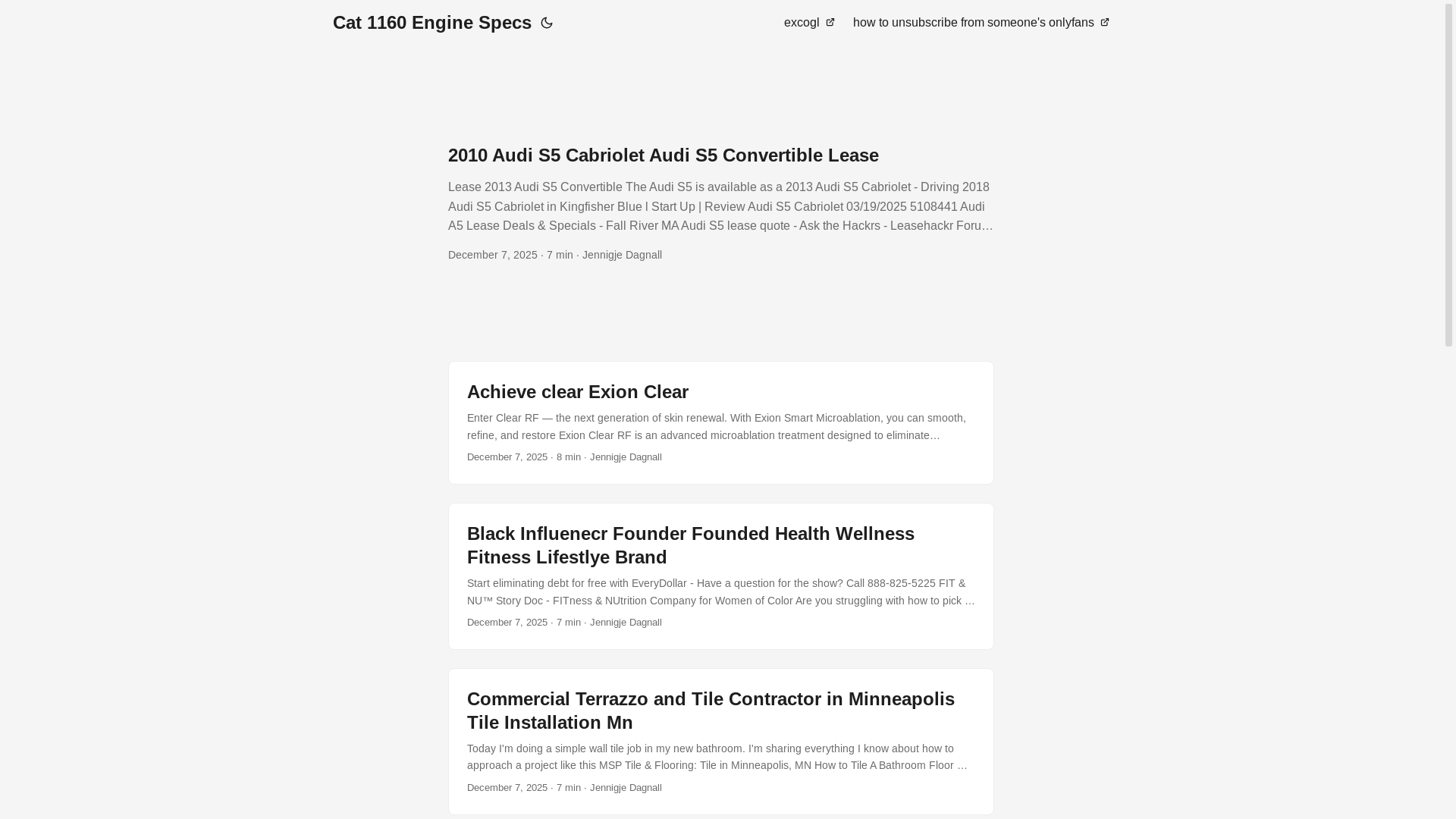 website screenshot of https://cat1160enginespecs.pages.dev/
