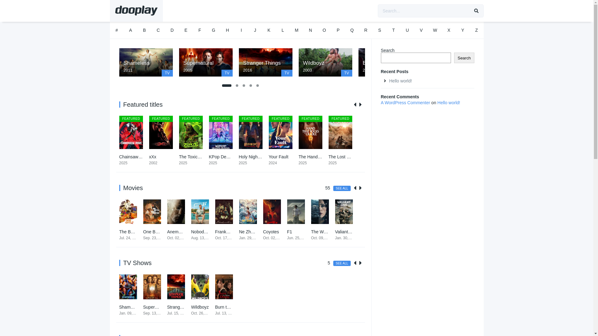 website screenshot of https://movierulz26.com/