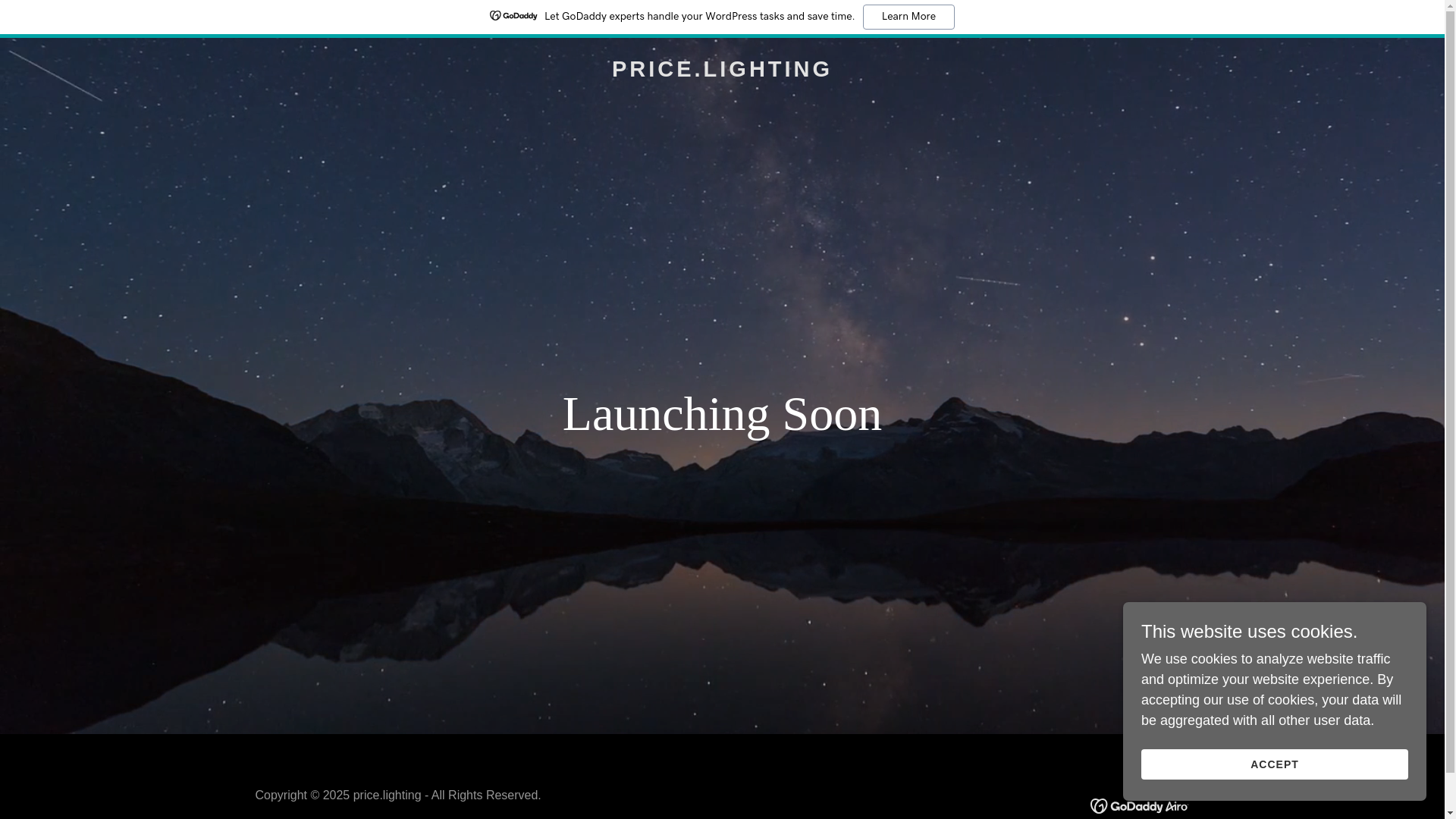 website screenshot of https://price.lighting/