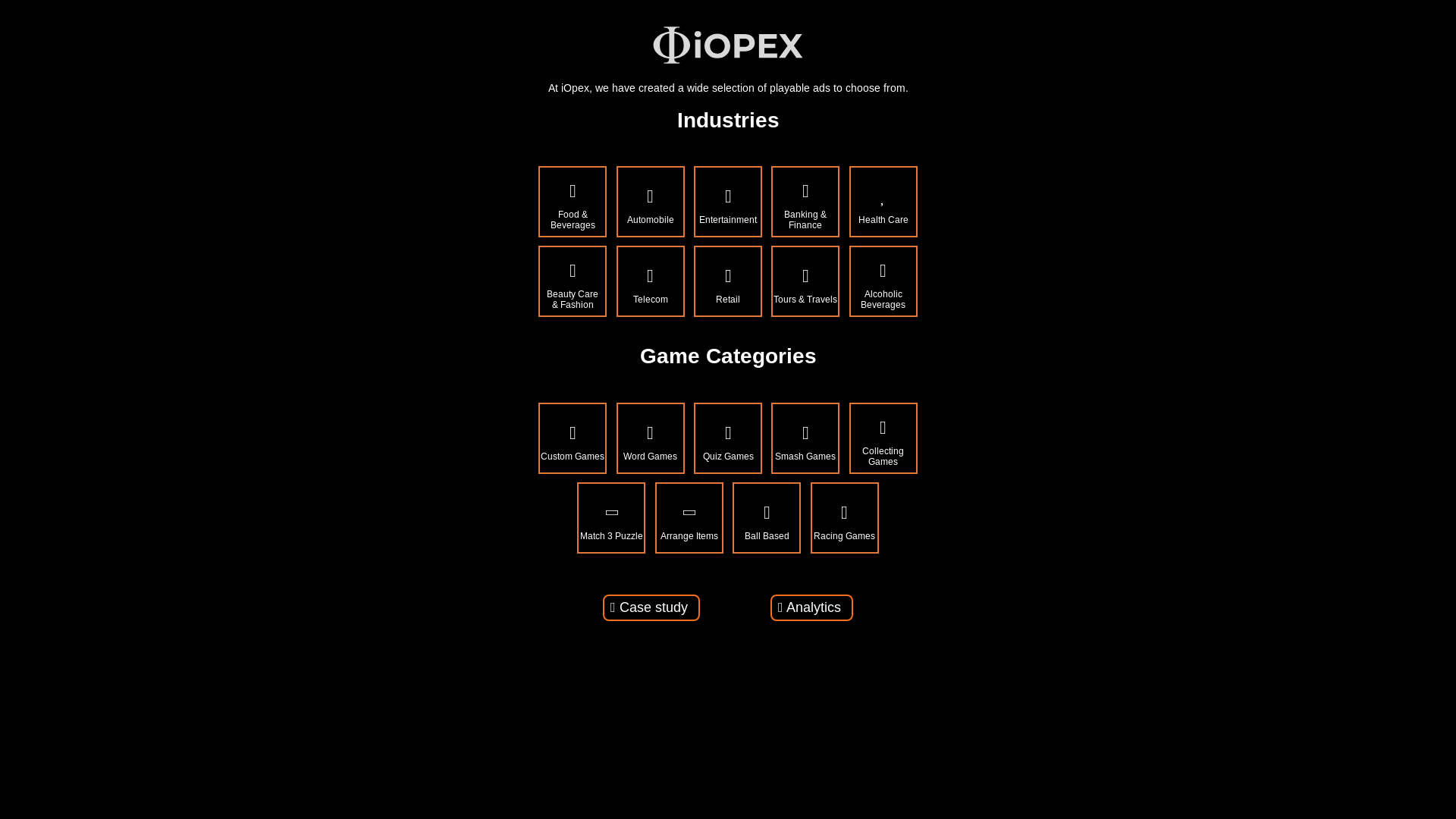 website screenshot of https://iopex-playables.pages.dev/
