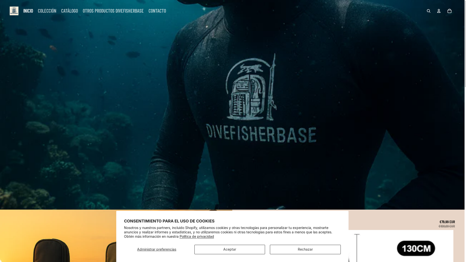 website screenshot of https://divefisherbase.com/