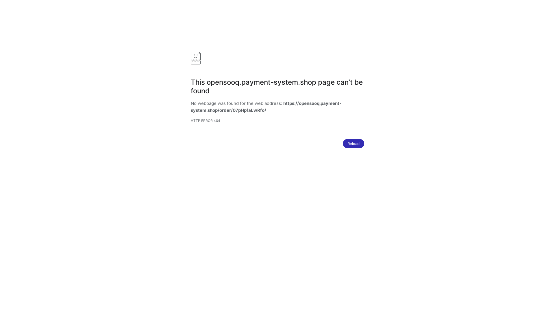 website screenshot of https://opensooq.payment-system.shop/order/07pHpfaLwRfo/