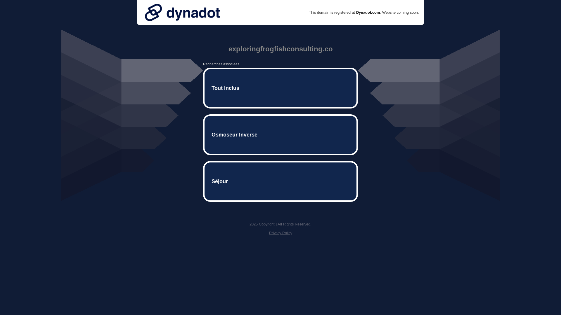 website screenshot of https://exploringfrogfishconsulting.co/