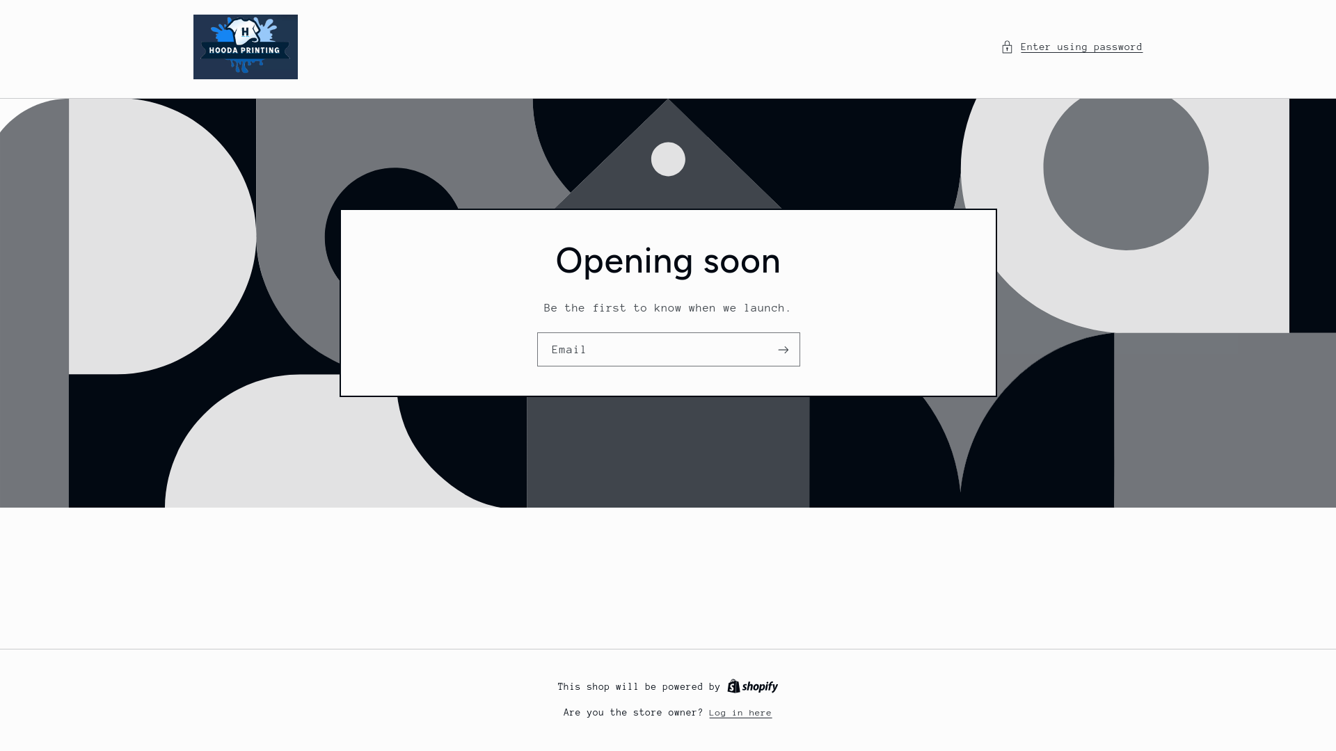 website screenshot of https://hoodaprinting.store/