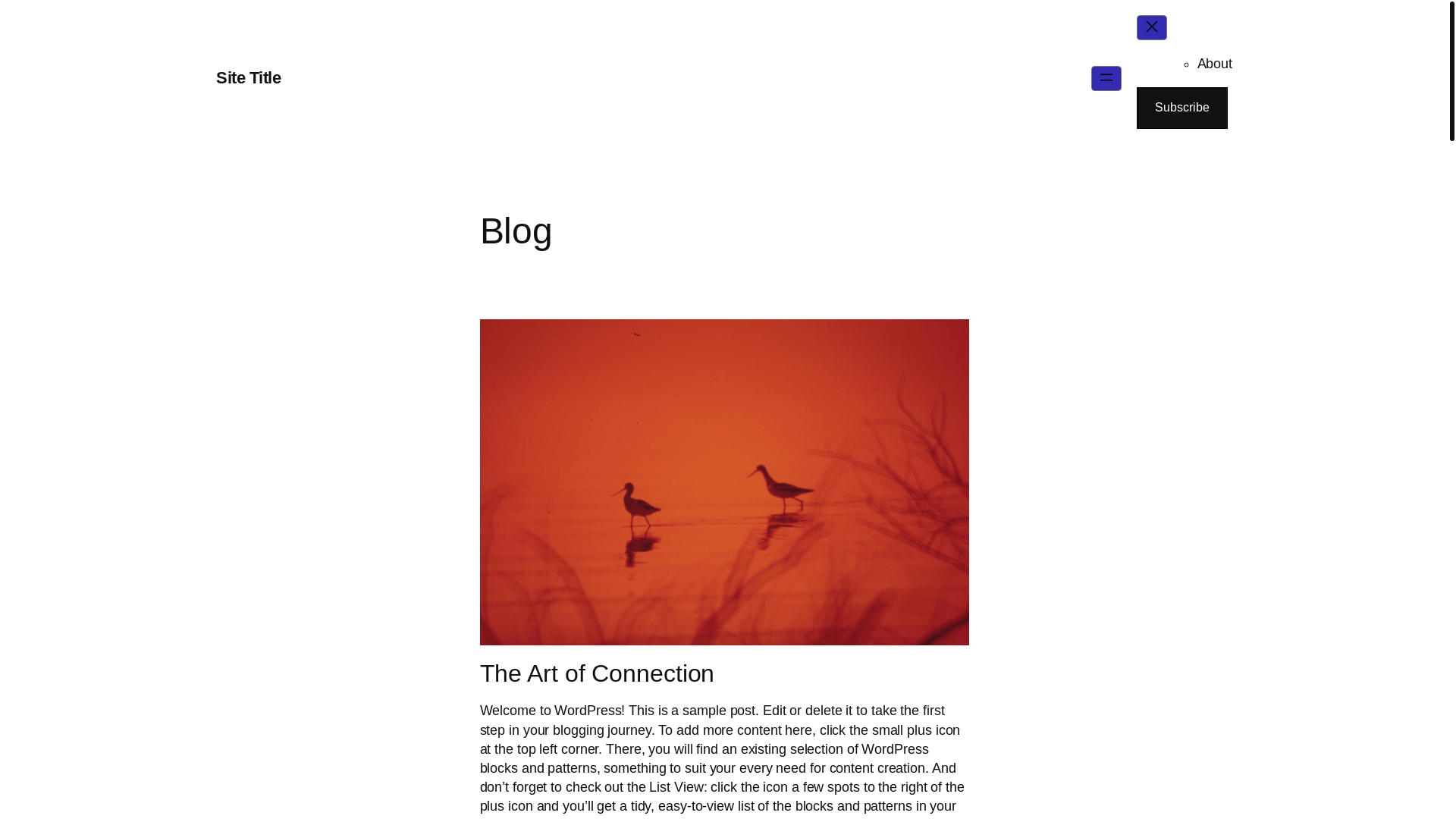website screenshot of https://michaelhayes.blog/