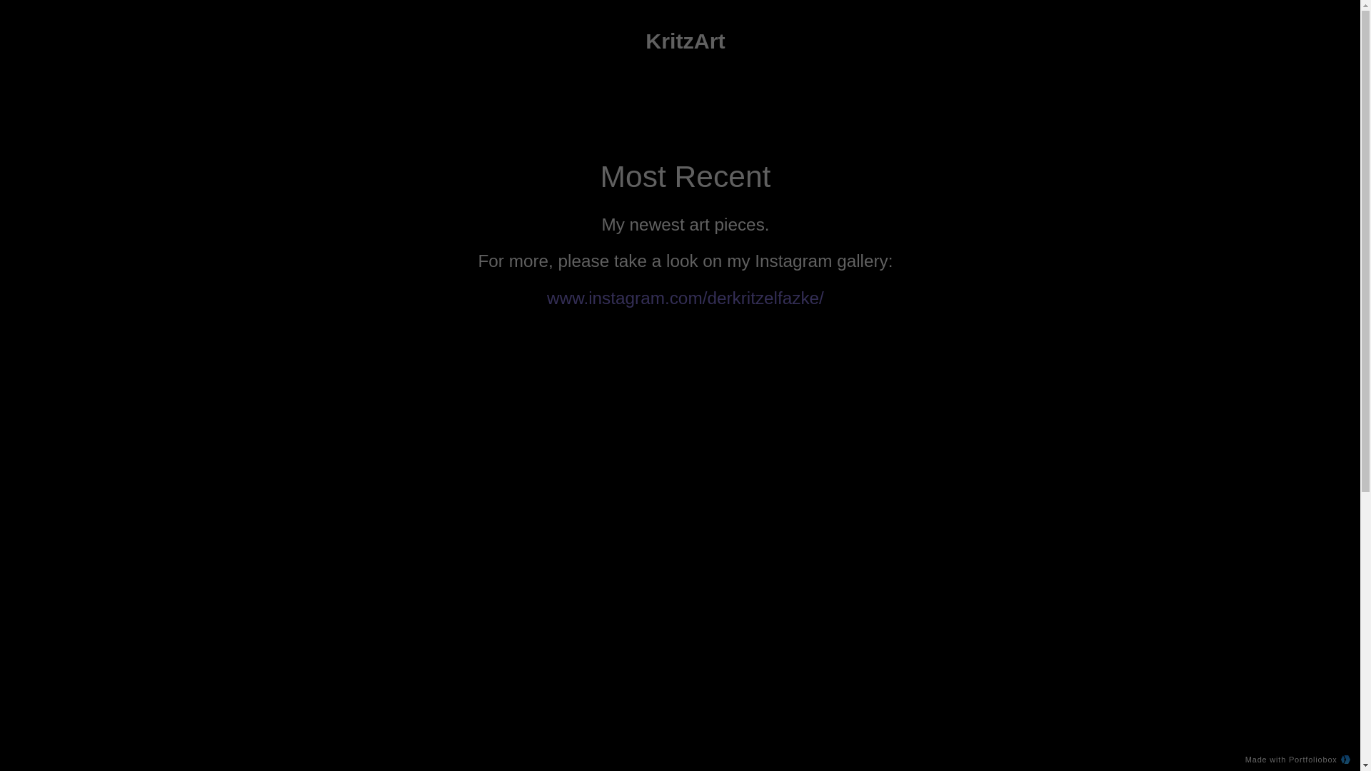 website screenshot of https://kritzart.net/