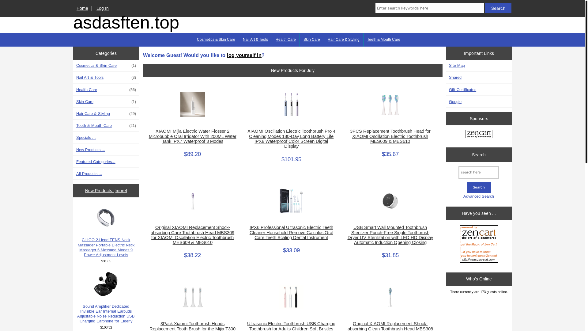 website screenshot of https://asdasften.top/