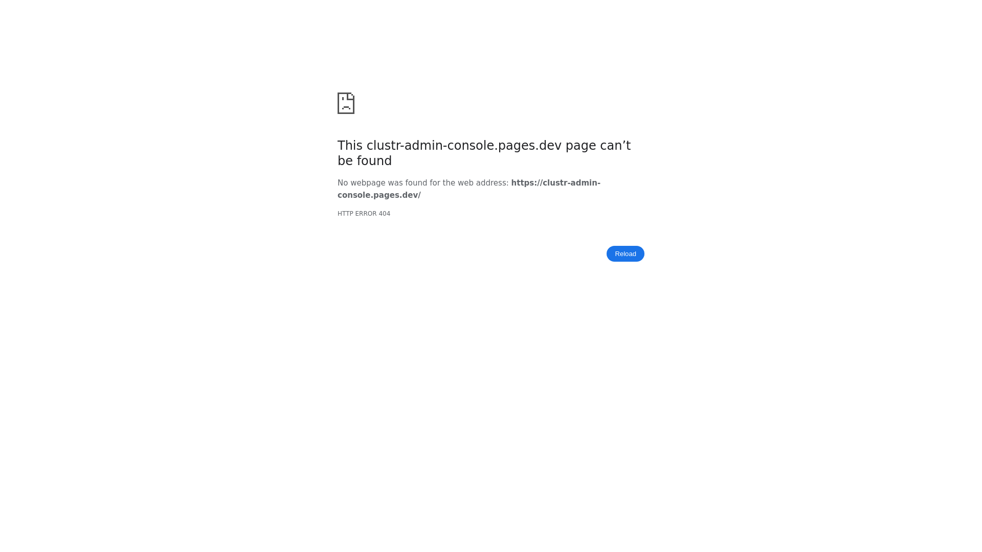 website screenshot of https://clustr-admin-console.pages.dev/