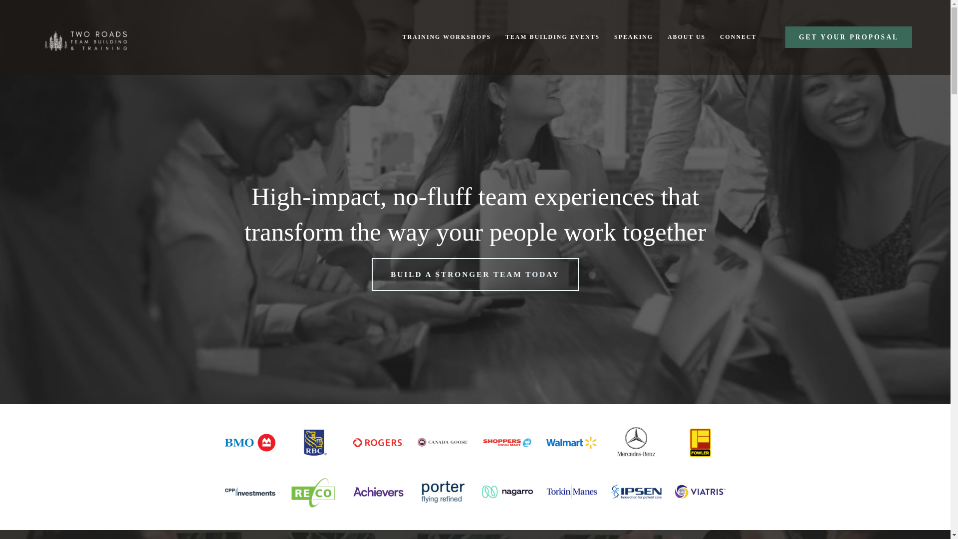 website screenshot of https://tworoadstraining.info/