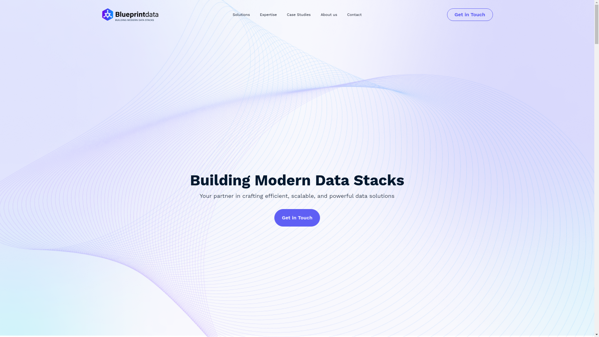 website screenshot of https://blueprintdata-landing.pages.dev/