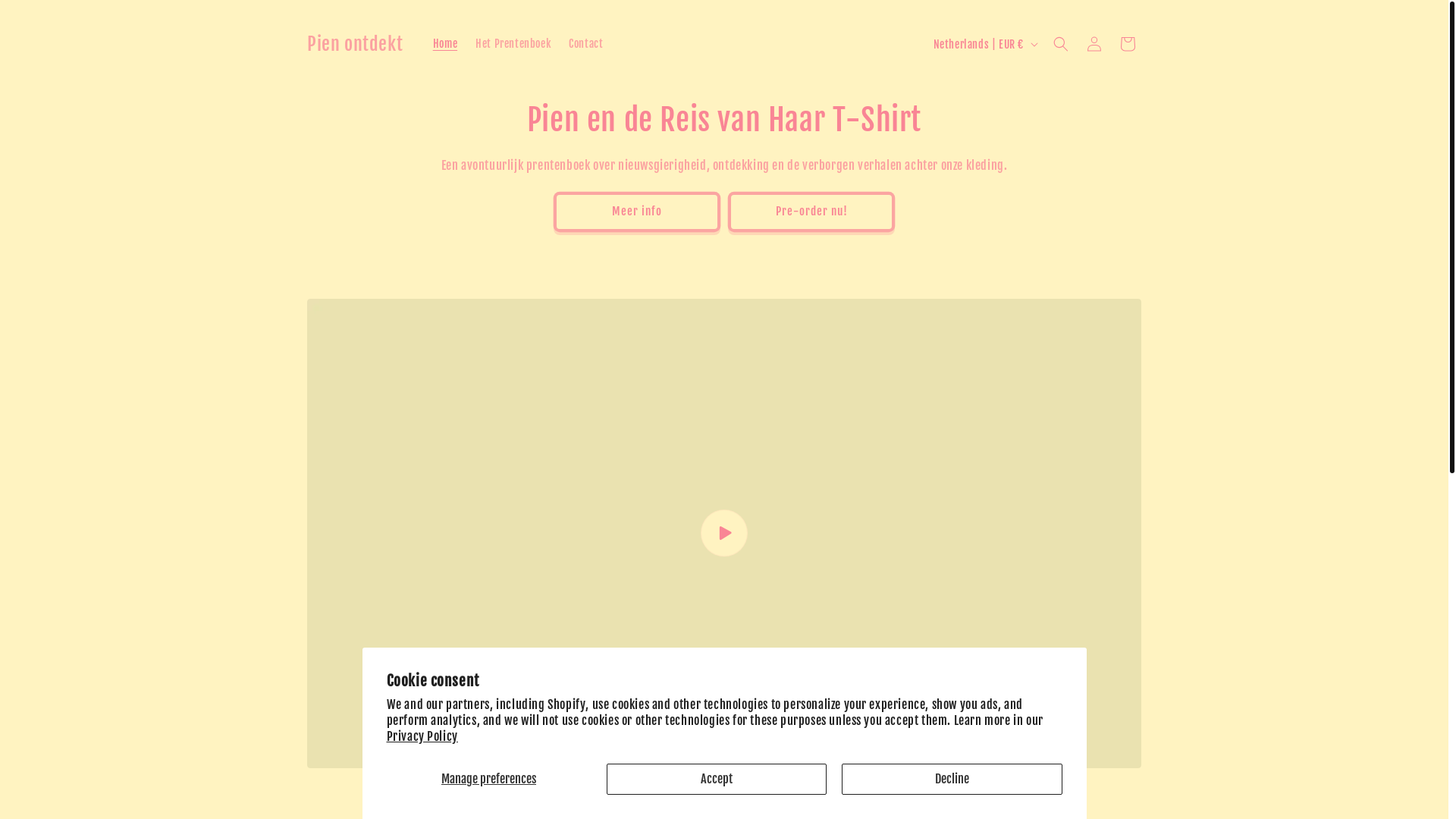 website screenshot of https://pien-ontdekt.nl/