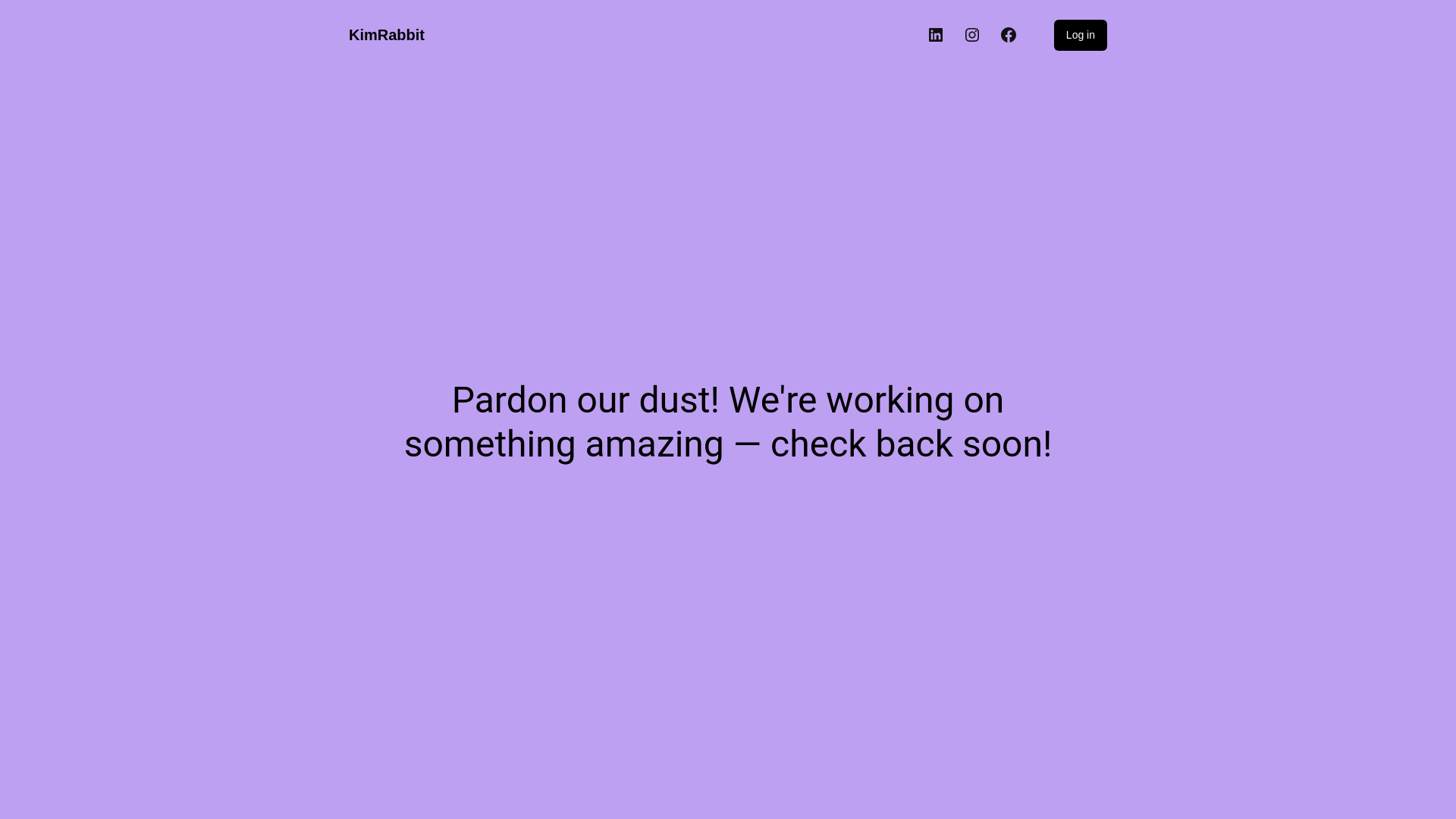 website screenshot of https://kimrabbit.shop/