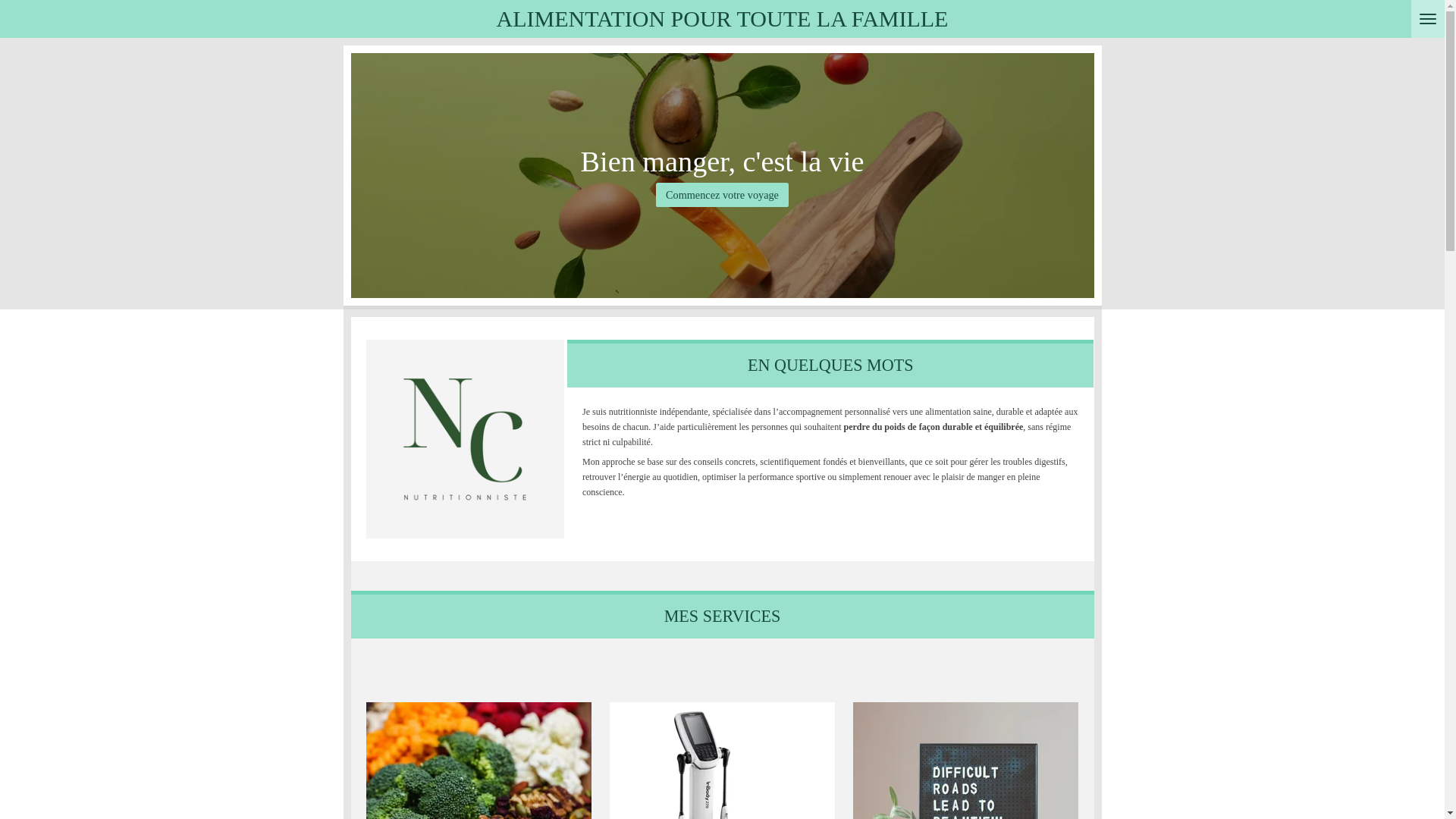 website screenshot of https://alimentation-famille.ch/