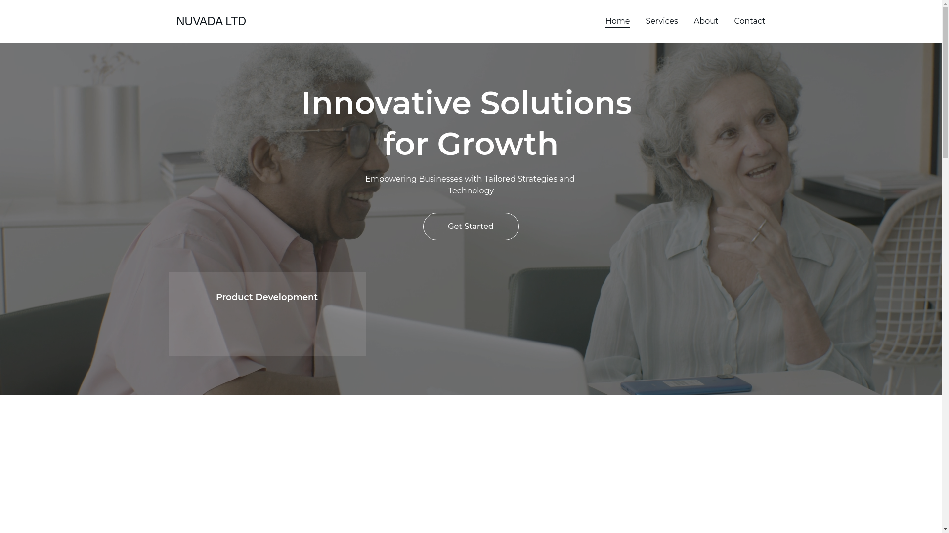 website screenshot of https://nuvadaltd.com/