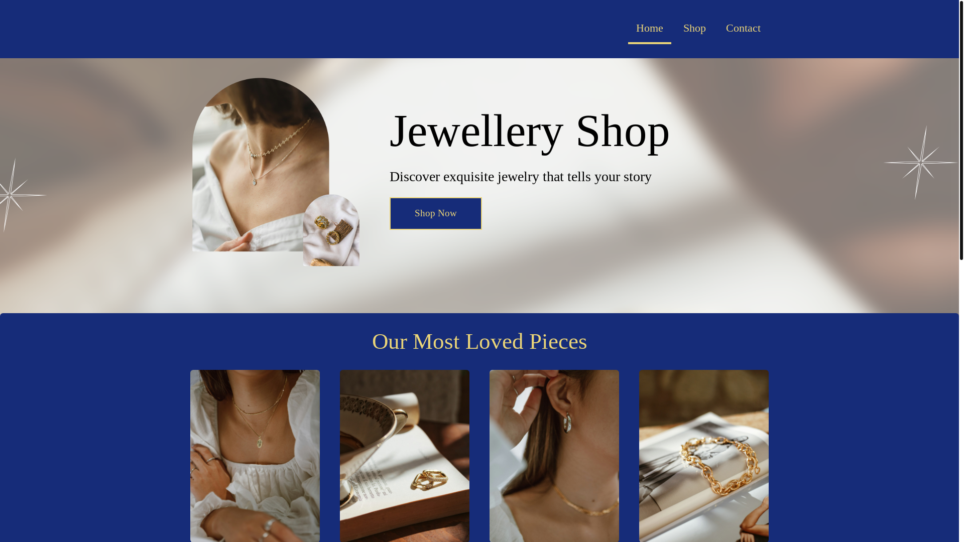 website screenshot of https://manjugemsandjewellery.com/