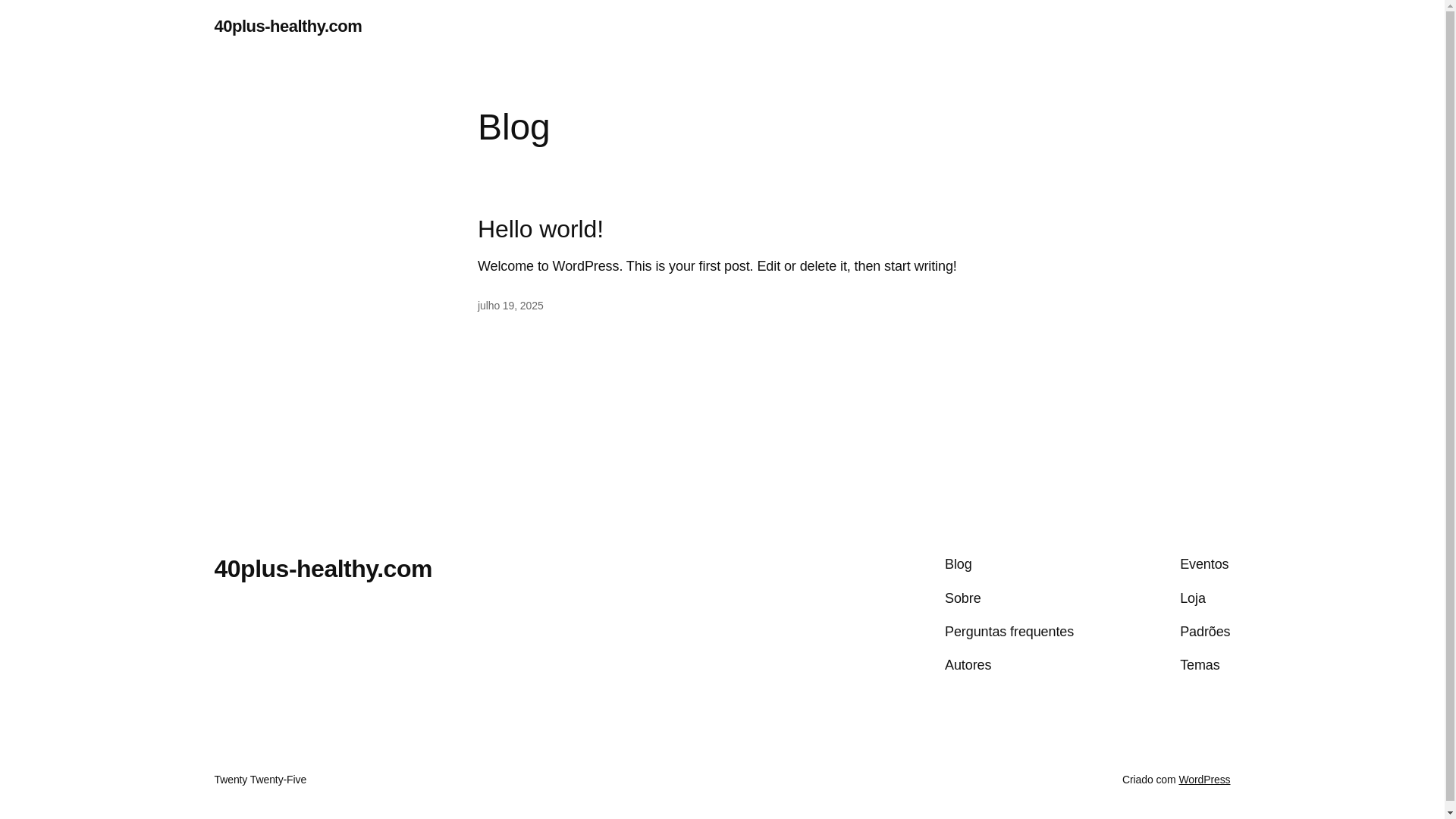 website screenshot of https://40plus-healthy.com/