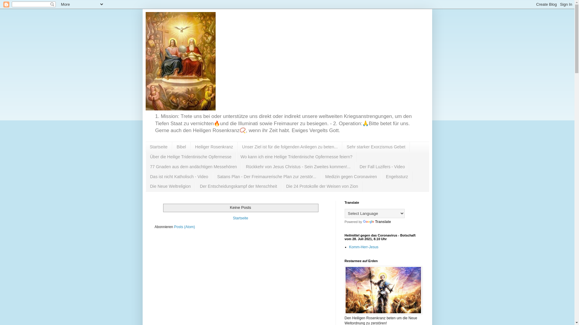 website screenshot of https://tiny.one/heilige-messopfer