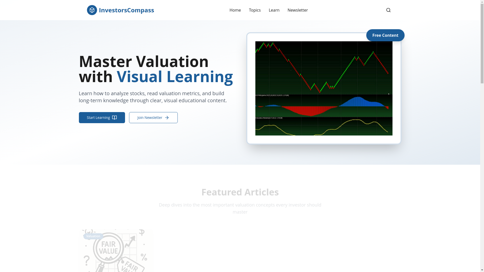 website screenshot of https://compassforinvestors.com/