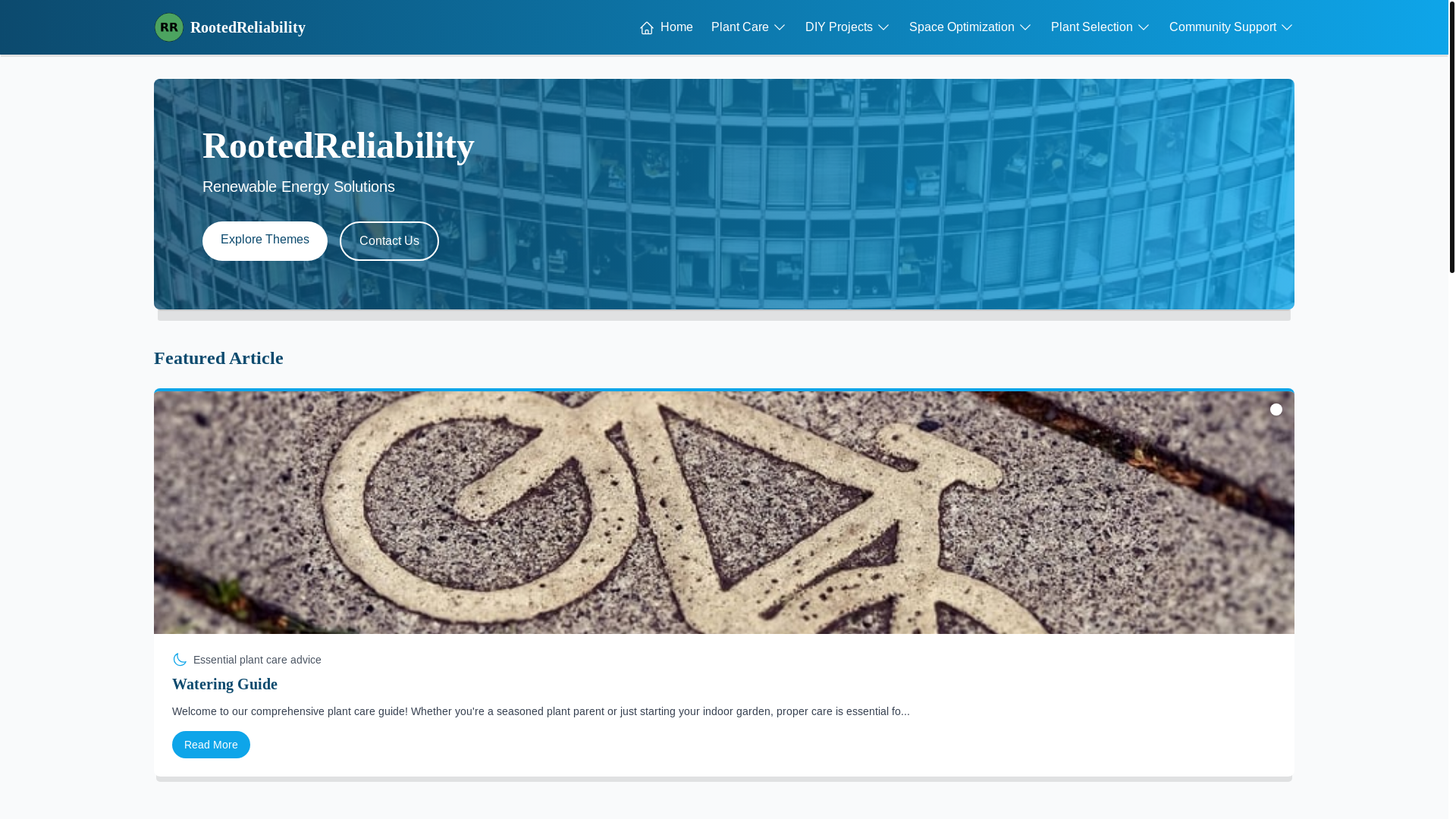website screenshot of https://rootedreliability.live/