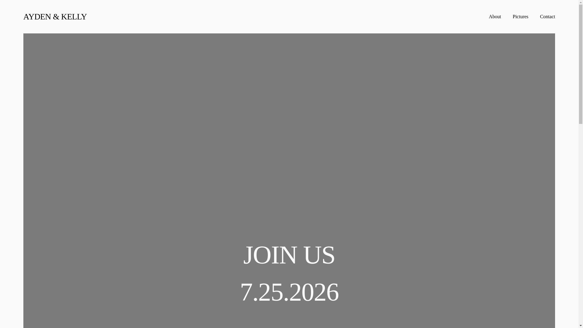 website screenshot of https://aydenandkelly.com/