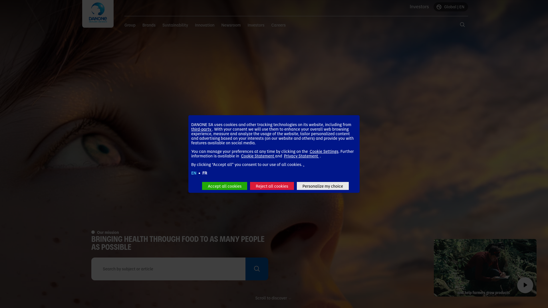 website screenshot of https://danone-promo.link/