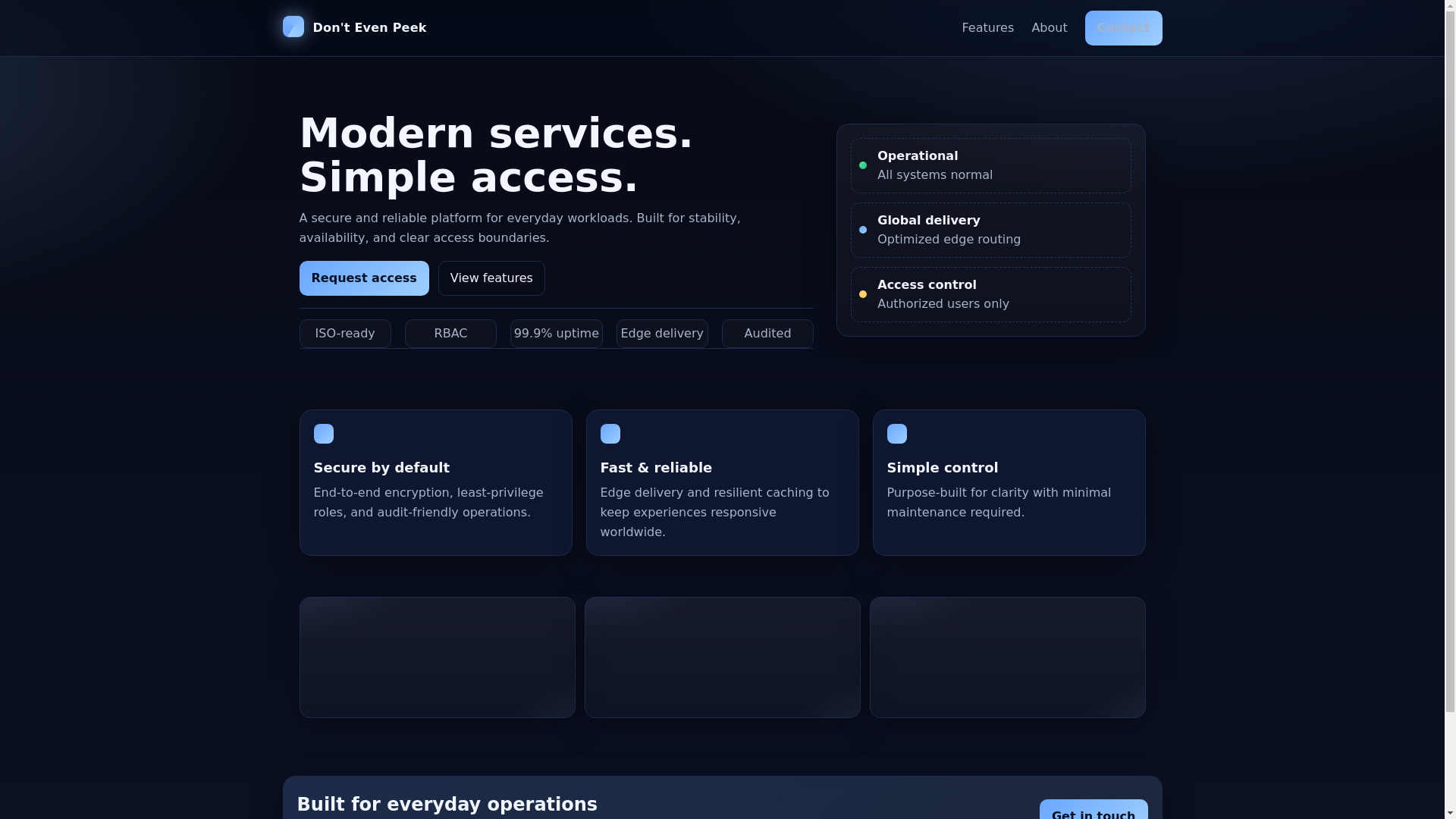 website screenshot of https://test-yfr.pages.dev/